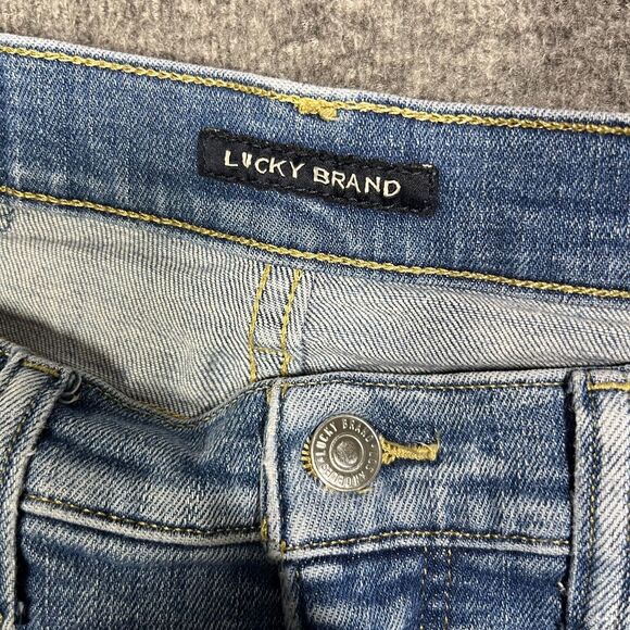 Lucky Brand High Rise Zoe Straight Leg Denim Jeans Size 10/30L Womens 28x30 - Picture 4 of 14